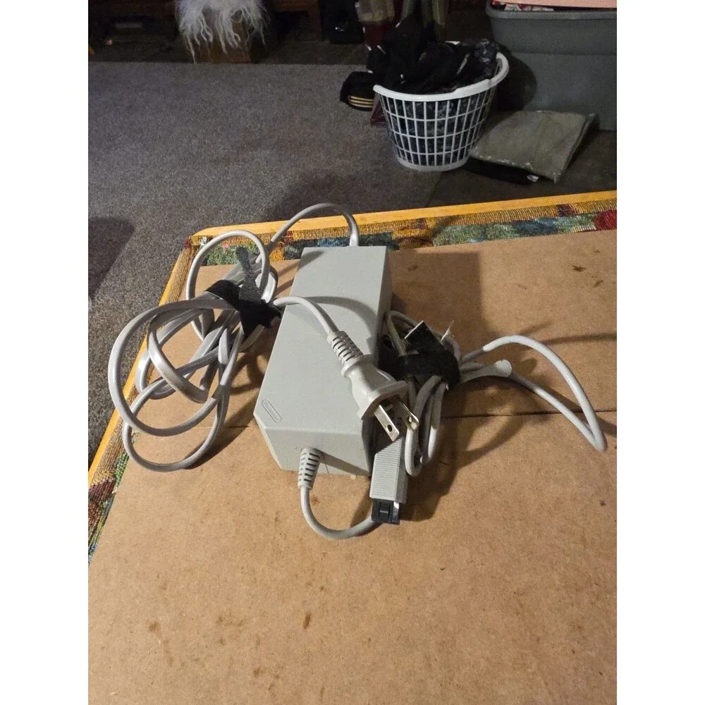 Genuine OEM Nintendo Wii Power Supply AC Adapter Cord Cable RVL-002 TESTED